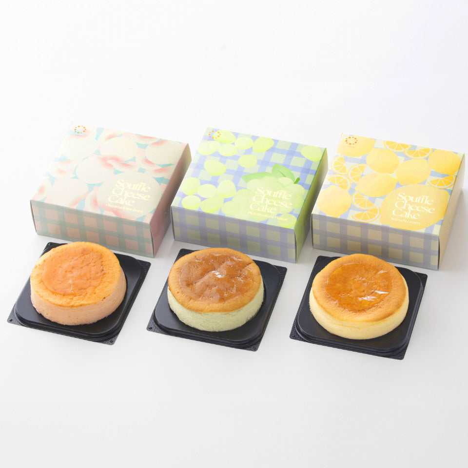 果実とろけるスフレチーズケーキ【3種のフルーツまるごとセット】※発売前